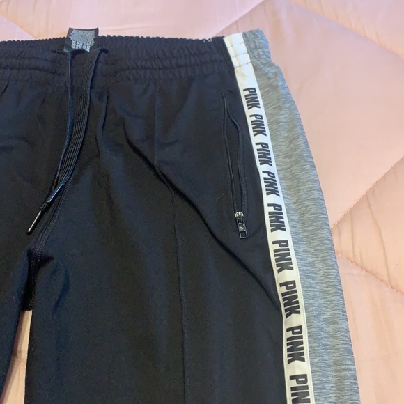 Pink Victoria’s Secret skinny track pants - Picture 2 of 3